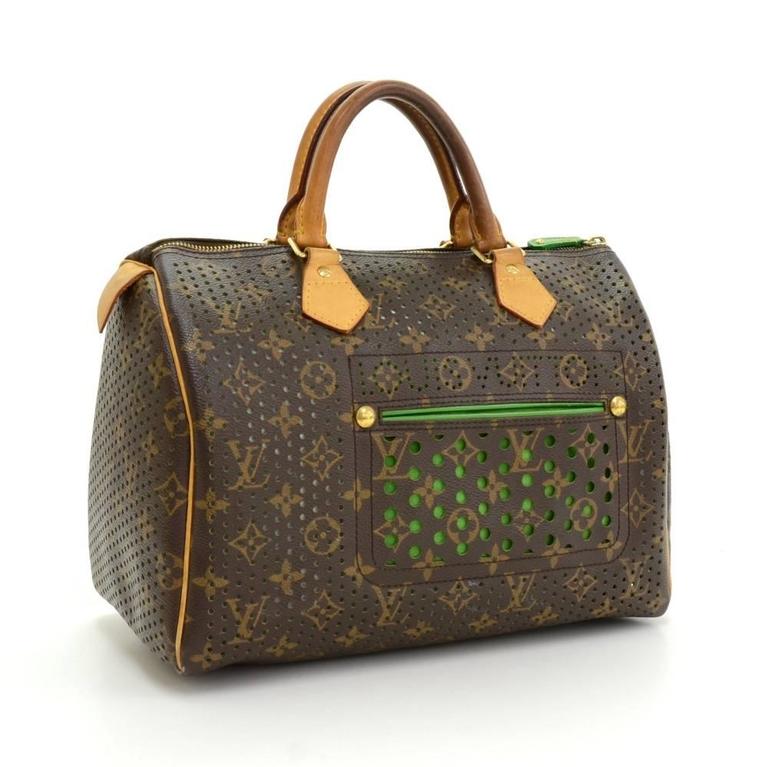 Louis Vuitton Monogram Perfo Speedy 30 Hand Bag