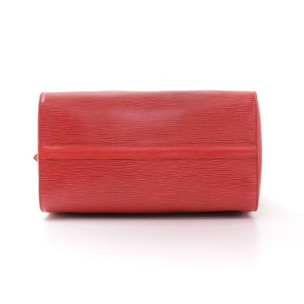 Vintage Louis Vuitton Speedy 30 Red Epi Leather City Hand Bag 2