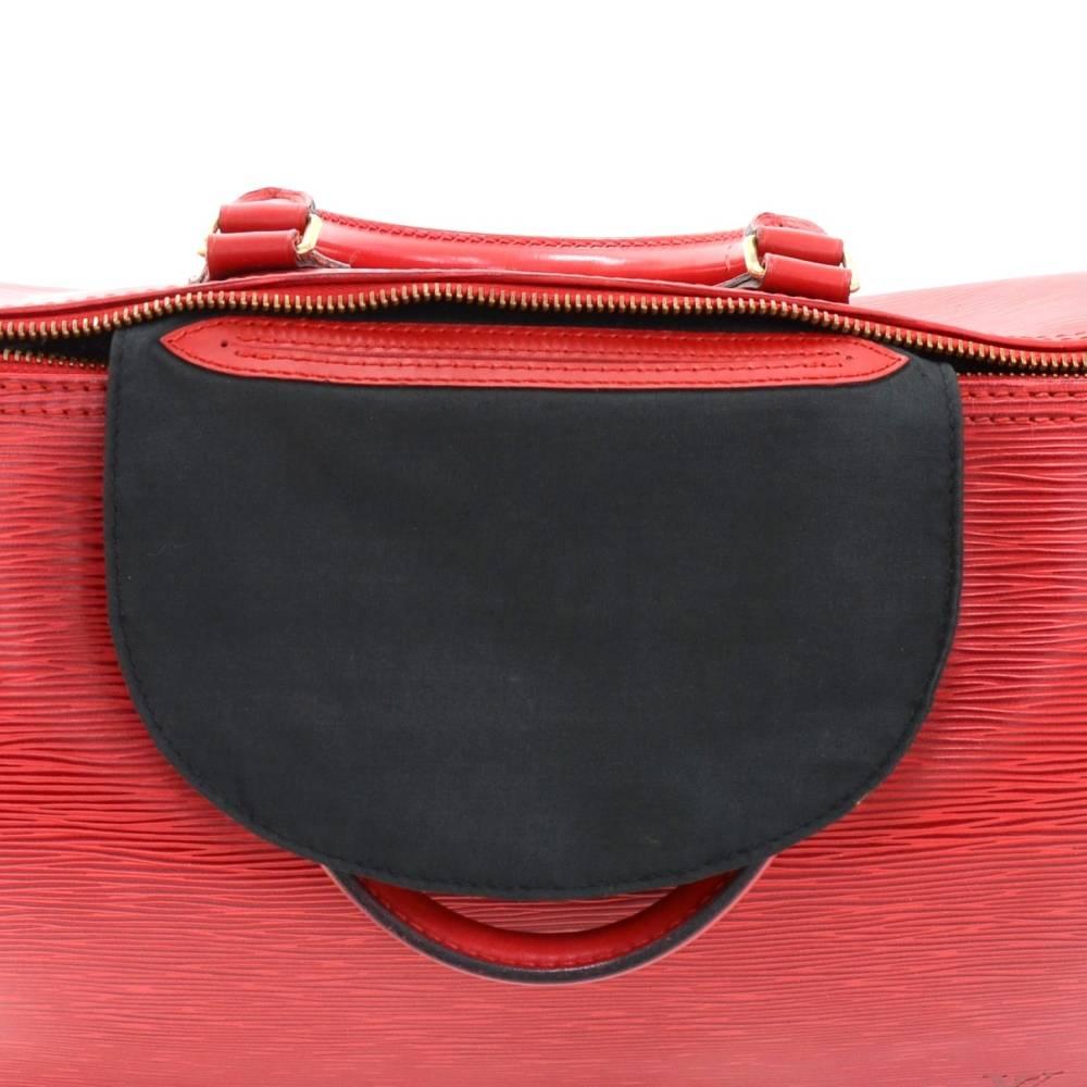 Vintage Louis Vuitton Speedy 30 Red Epi Leather City Hand Bag 4