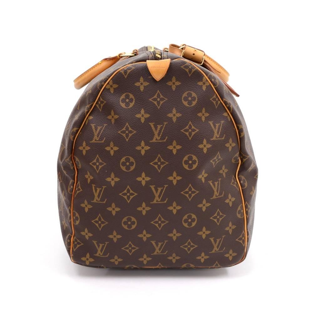 Women's or Men's Louis Vuitton Keepall 55 Monogram Canvas Duffle Travel Bag