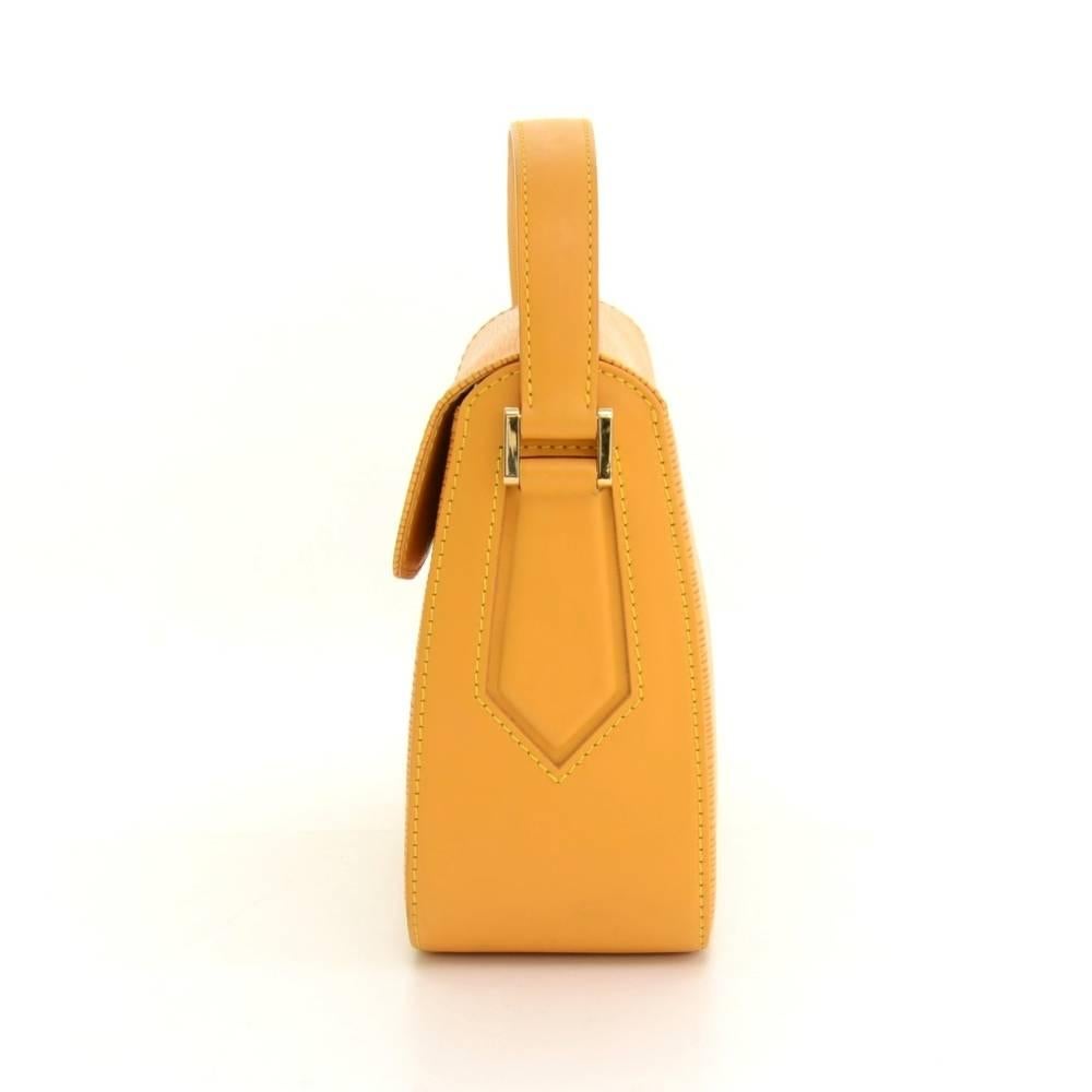 Louis Vuitton Byushi Yellow Epi Leather Shoulder Bag In Good Condition In Fukuoka, Kyushu