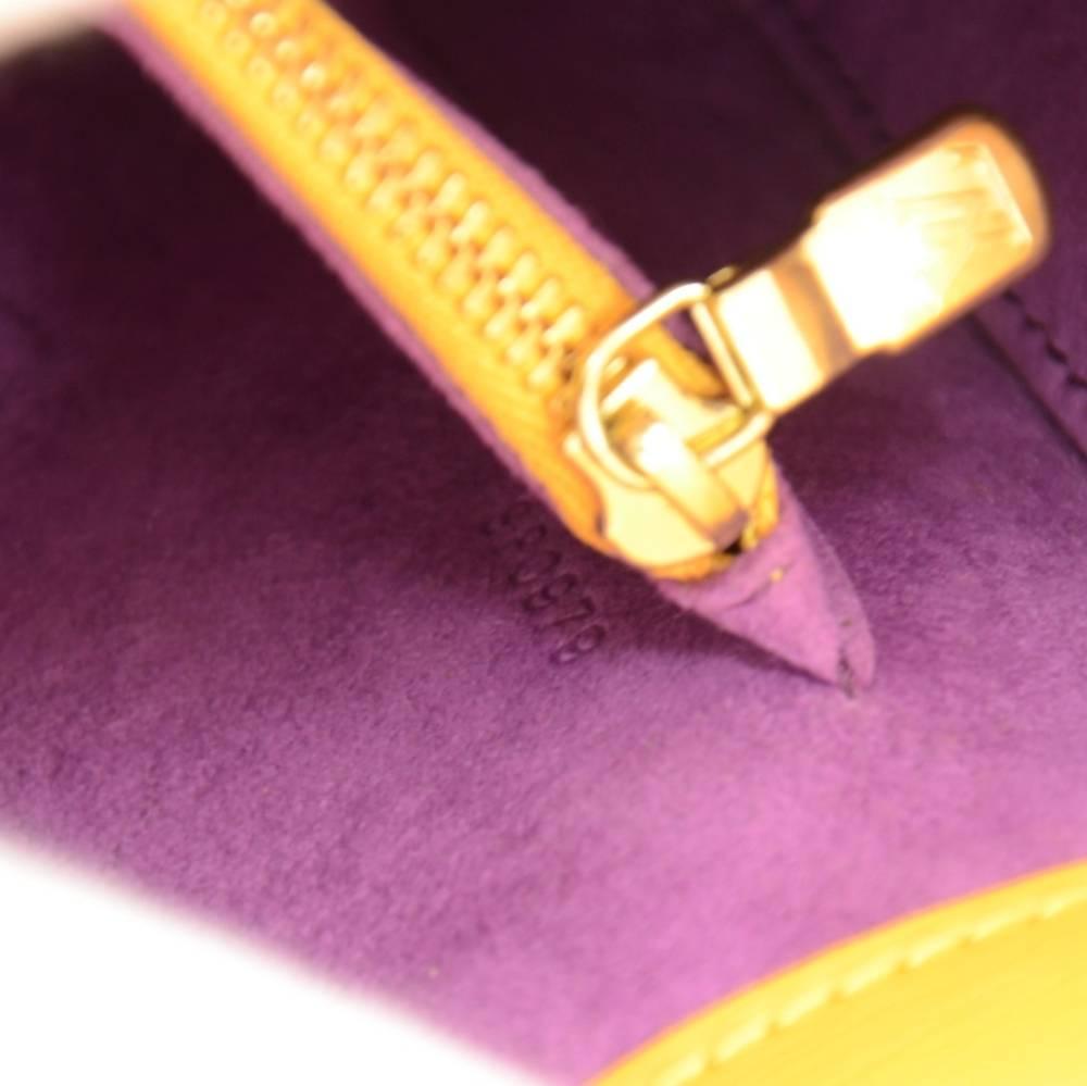 Louis Vuitton Byushi Yellow Epi Leather Shoulder Bag 3