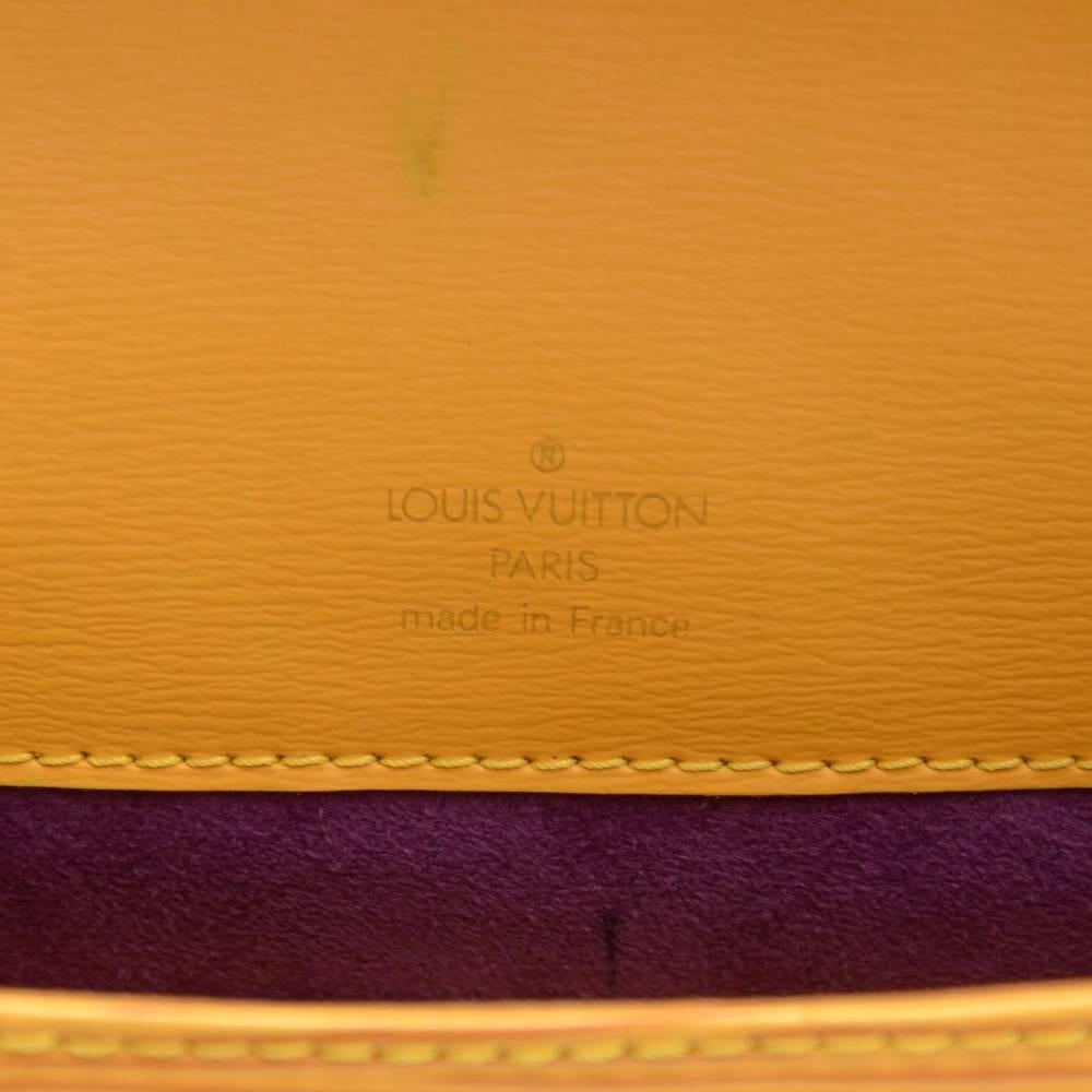 Louis Vuitton Byushi Yellow Epi Leather Shoulder Bag 2