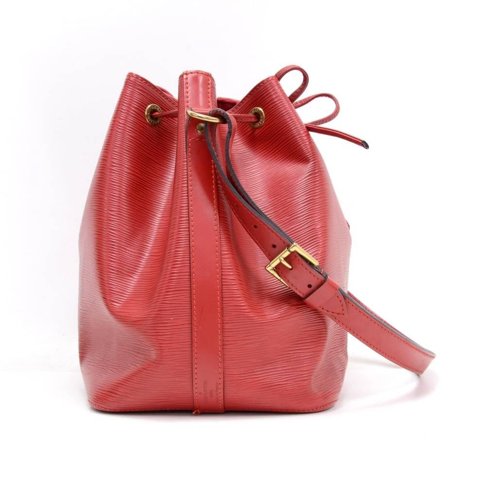 Women's Vintage Louis Vuitton Petit Noe Red Epi Leather Shoulder Bag