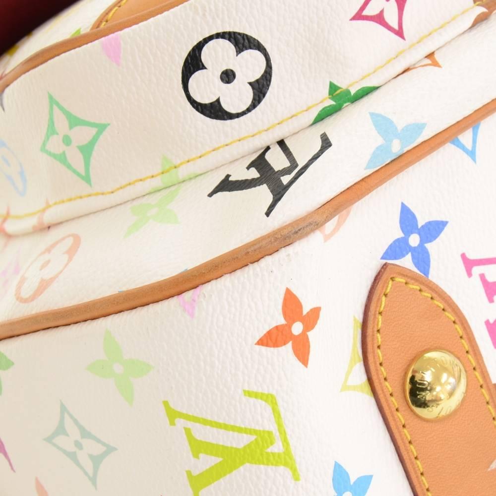 Louis Vuitton Rita White Multicolor Monogram Canvas 2 way Bag 2