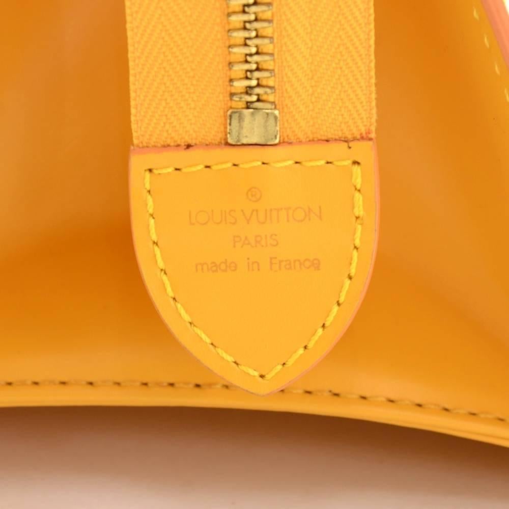 Vintage Louis Vuitton Sac Triangle Yellow Epi Leather Hand Bag 3
