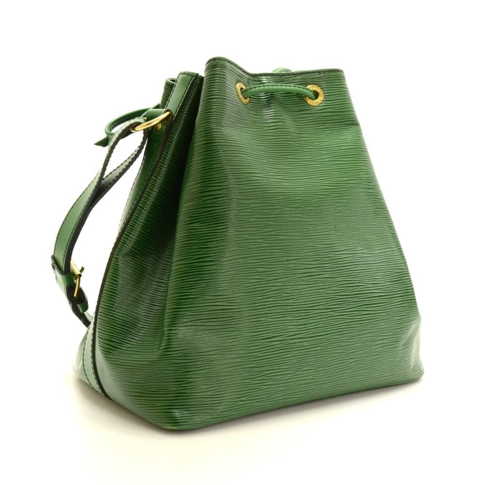 Black Vintage Louis Vuitton Petit Noe Green Epi Leather Shoulder Bag