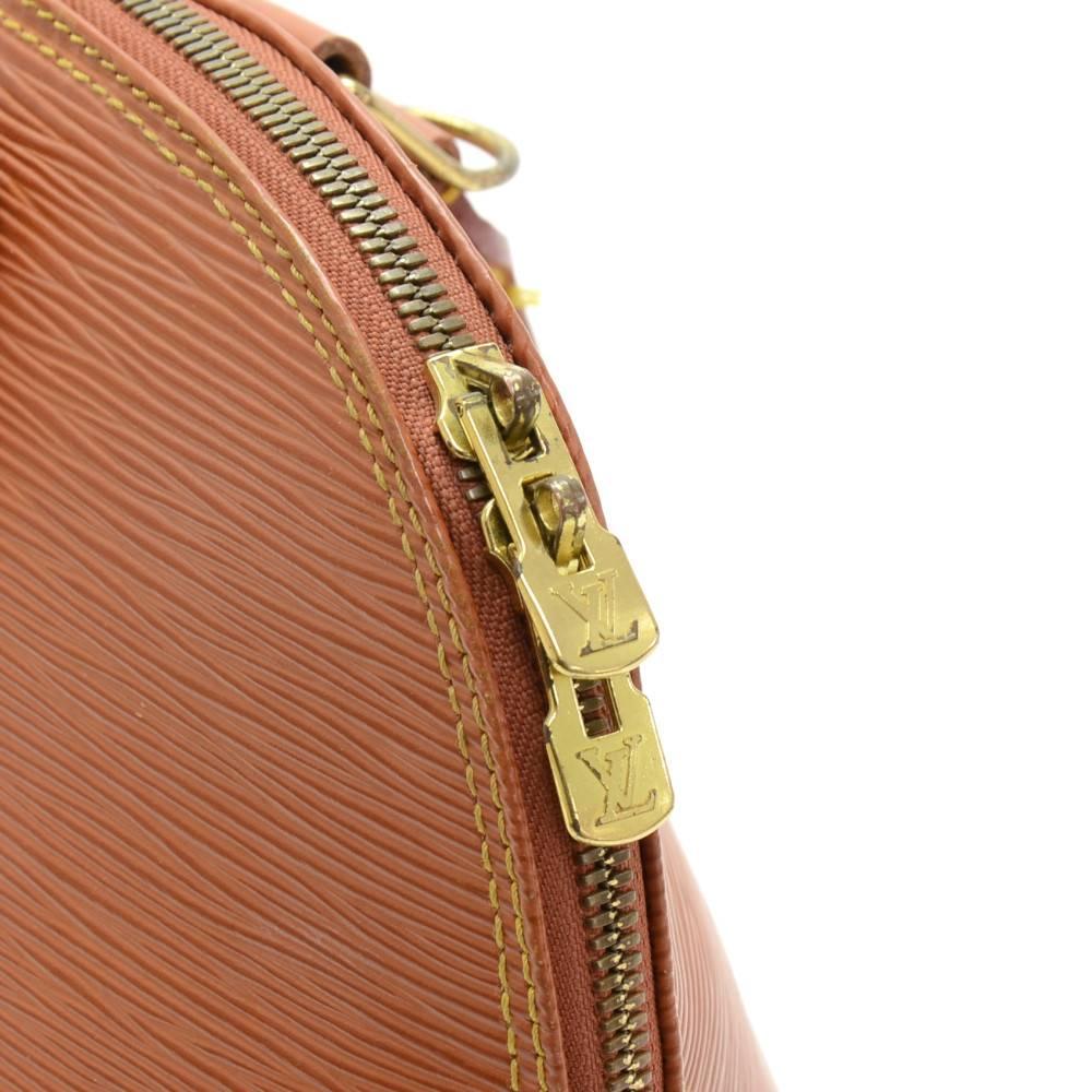 Louis Vuitton Alma Brown Kenyan Fawn Epi Leather Hand Bag 4