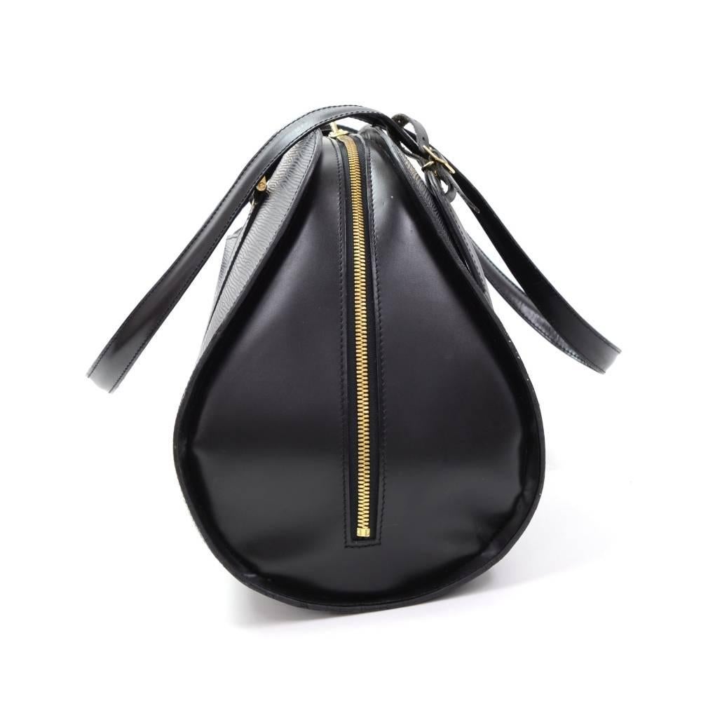 Louis Vuitton Solferino 45 Black Epi Leather Shoulder Boston Bag 1