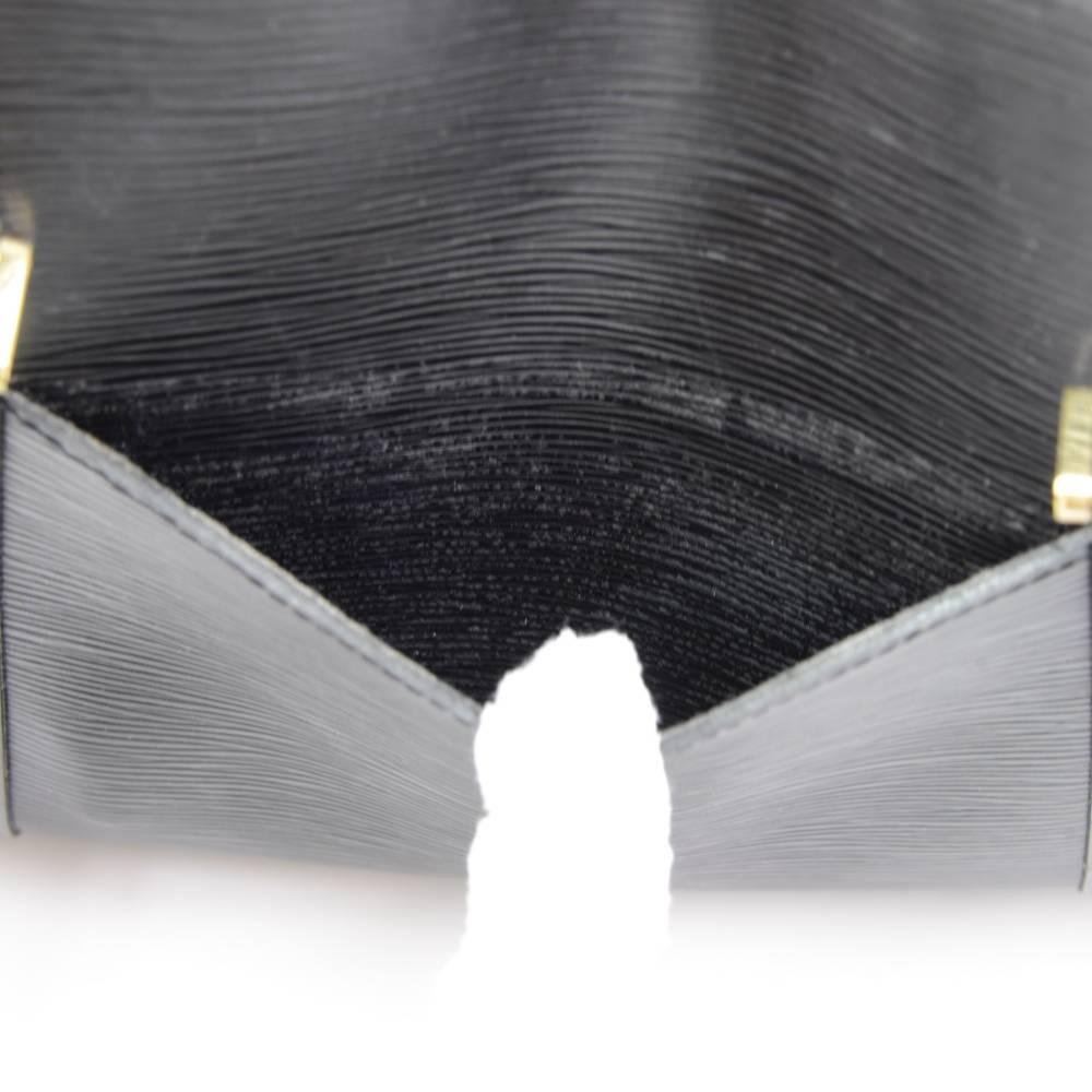 Louis Vuitton Solferino 45 Black Epi Leather Shoulder Boston Bag 4