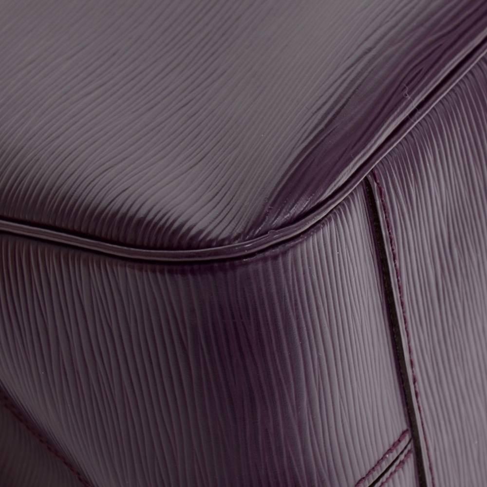 Louis Vuitton Passy GM Purple Epi Leather Silver Tone Hardware Hand Bag 2