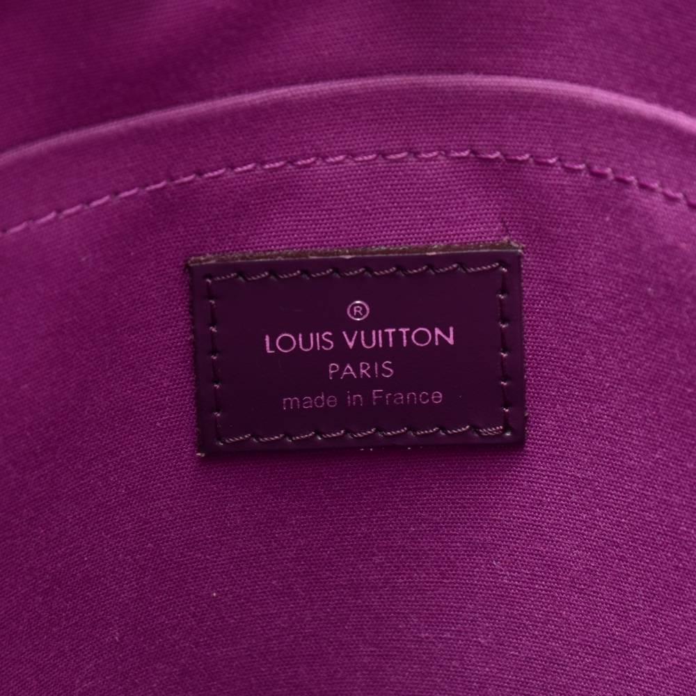 Louis Vuitton Passy GM Purple Epi Leather Silver Tone Hardware Hand Bag 3