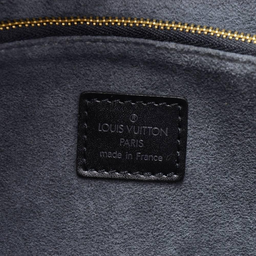 Louis Vuitton Solferino 45 Black Epi Leather Shoulder Boston Bag 1