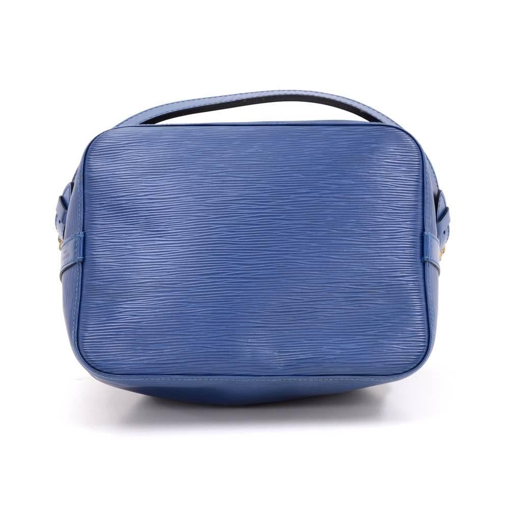Louis Vuitton Petit Noe Blue Epi Leather Shoulder Bag 2
