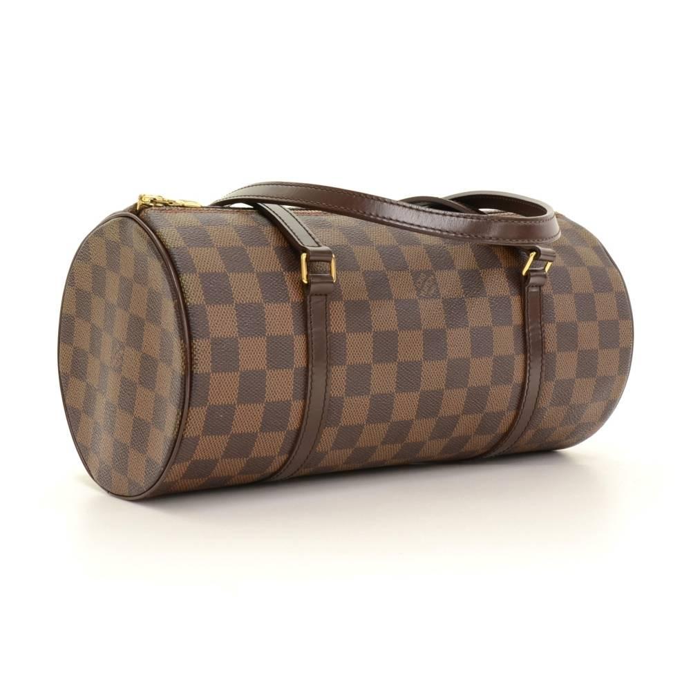 Brown Louis Vuitton Papillon 30 Ebene Damier Canvas Hand Bag