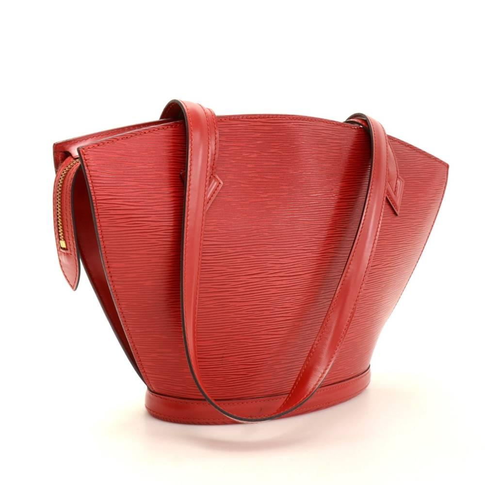 Louis Vuitton Saint Jacques PM Red Epi Leather Shoulder Bag In Excellent Condition In Fukuoka, Kyushu