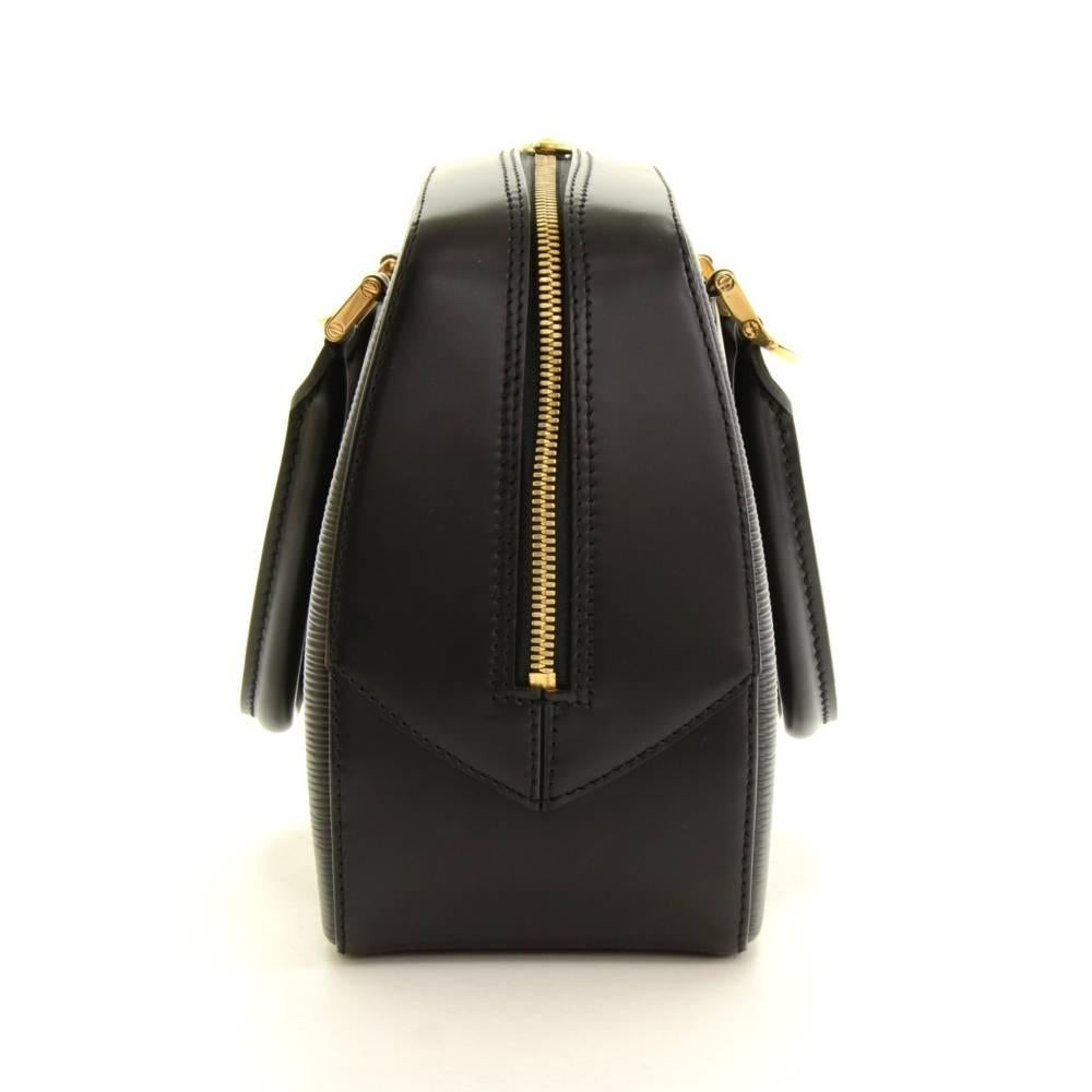 Louis Vuitton Sablon Black Epi Leather Hand Bag 1