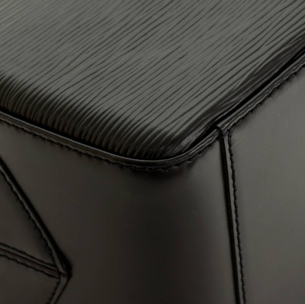 Louis Vuitton Sablon Black Epi Leather Hand Bag 3
