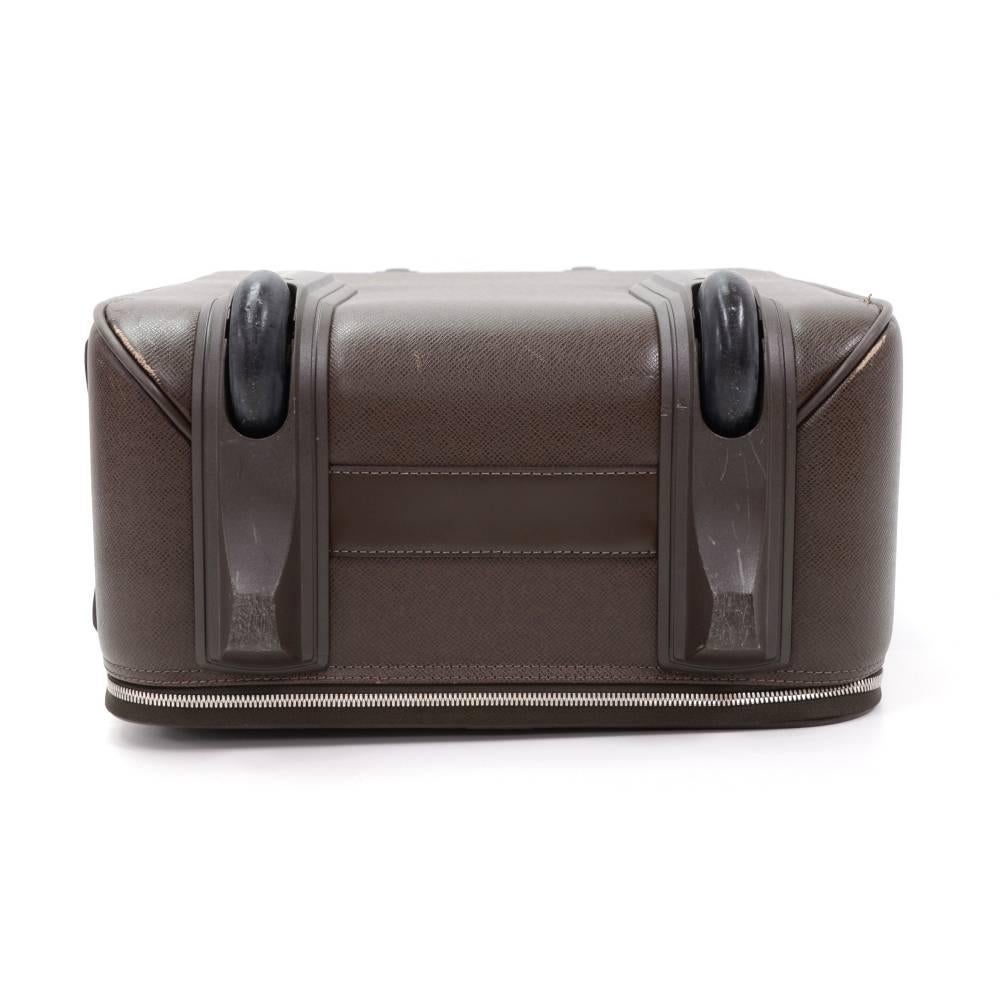 Louis Vuitton Pegase 60 Brown Taiga Leather Travel Rolling Luggage 2