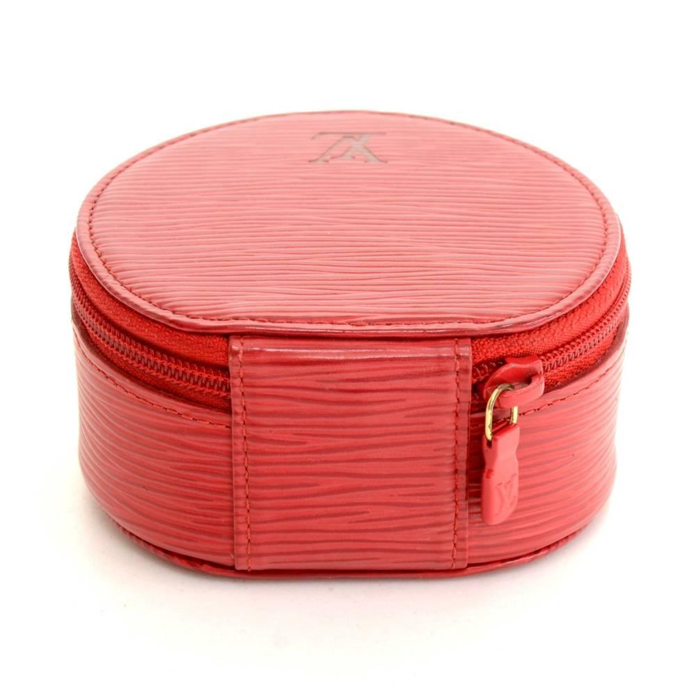 Louis Vuitton Ecrin Bijoux Red Epi Leather Jewelry Case 2
