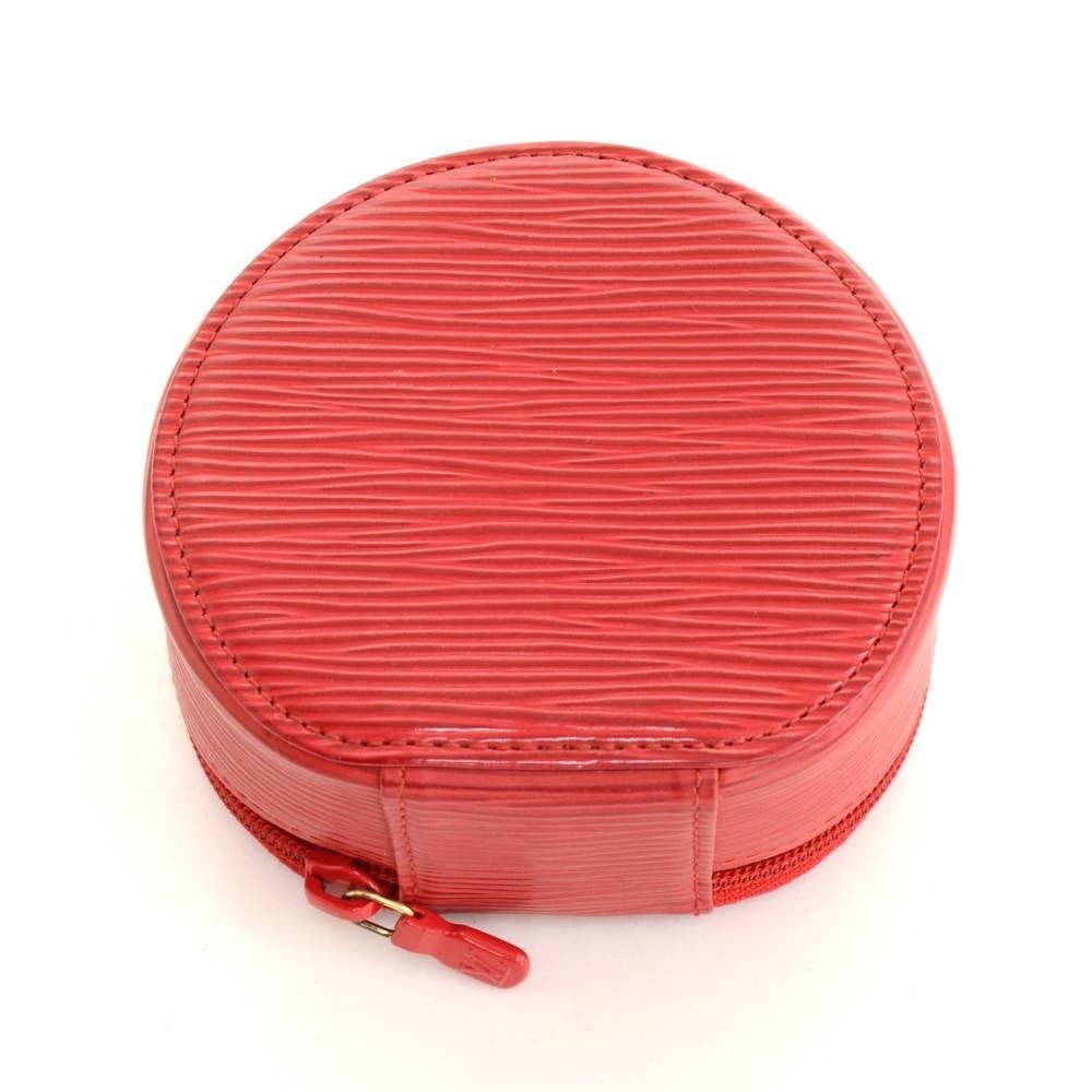 Louis Vuitton Ecrin Bijoux Red Epi Leather Jewelry Case 3