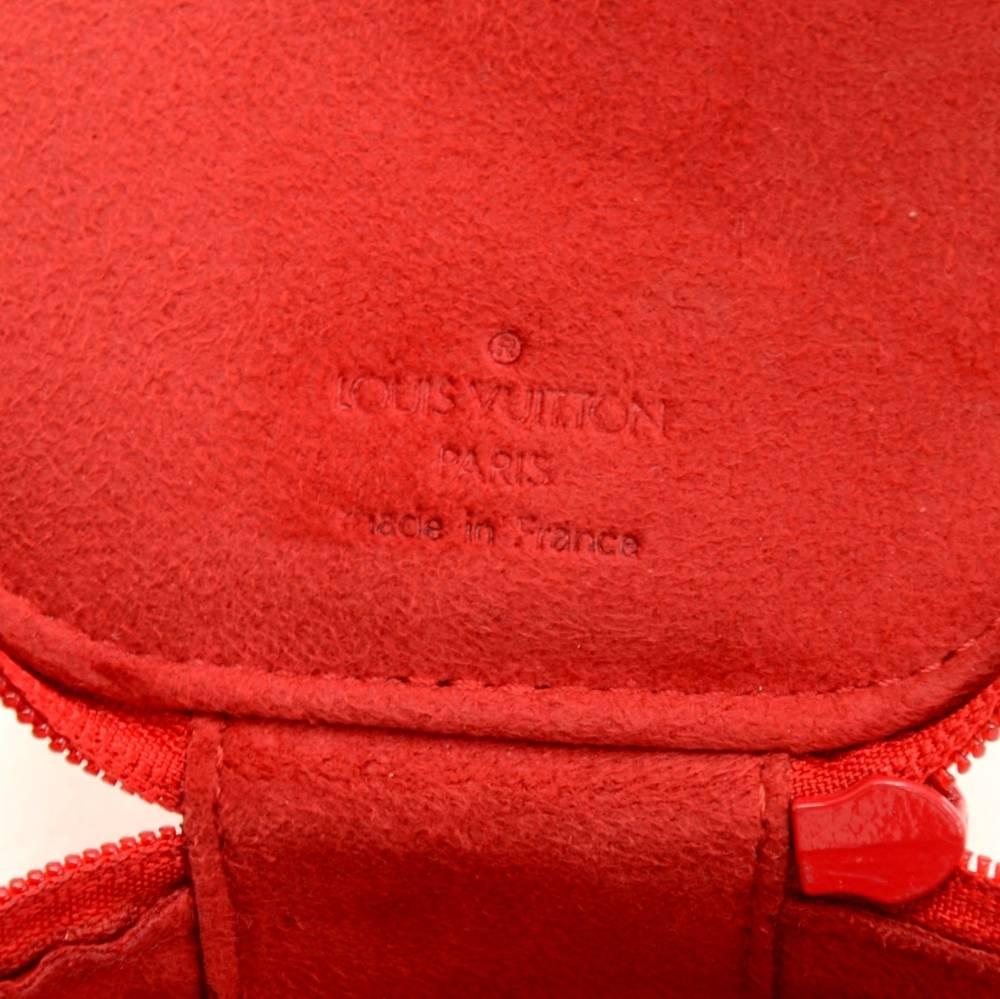 Louis Vuitton Ecrin Bijoux Red Epi Leather Jewelry Case 4