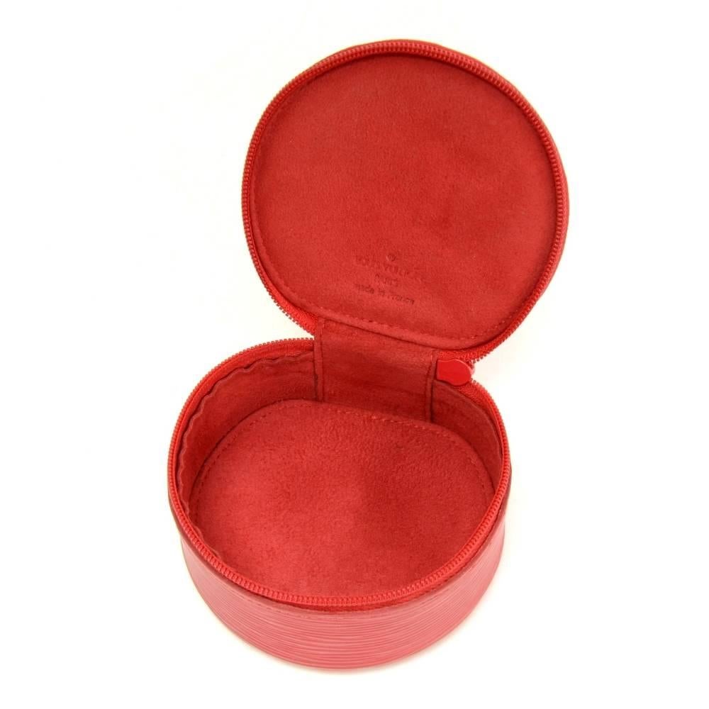 Louis Vuitton Ecrin Bijoux Red Epi Leather Jewelry Case 5