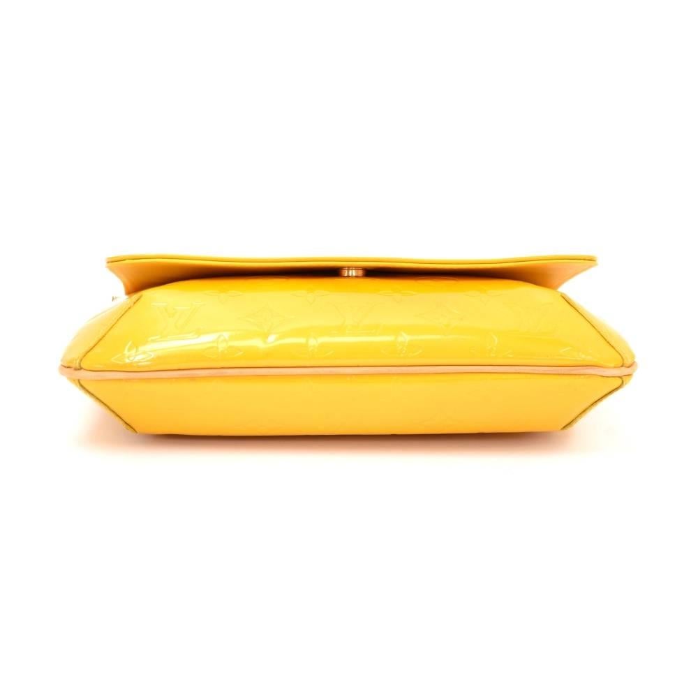 Louis Vuitton Thompson Street Yellow Vernis Leather Shoulder Bag 1