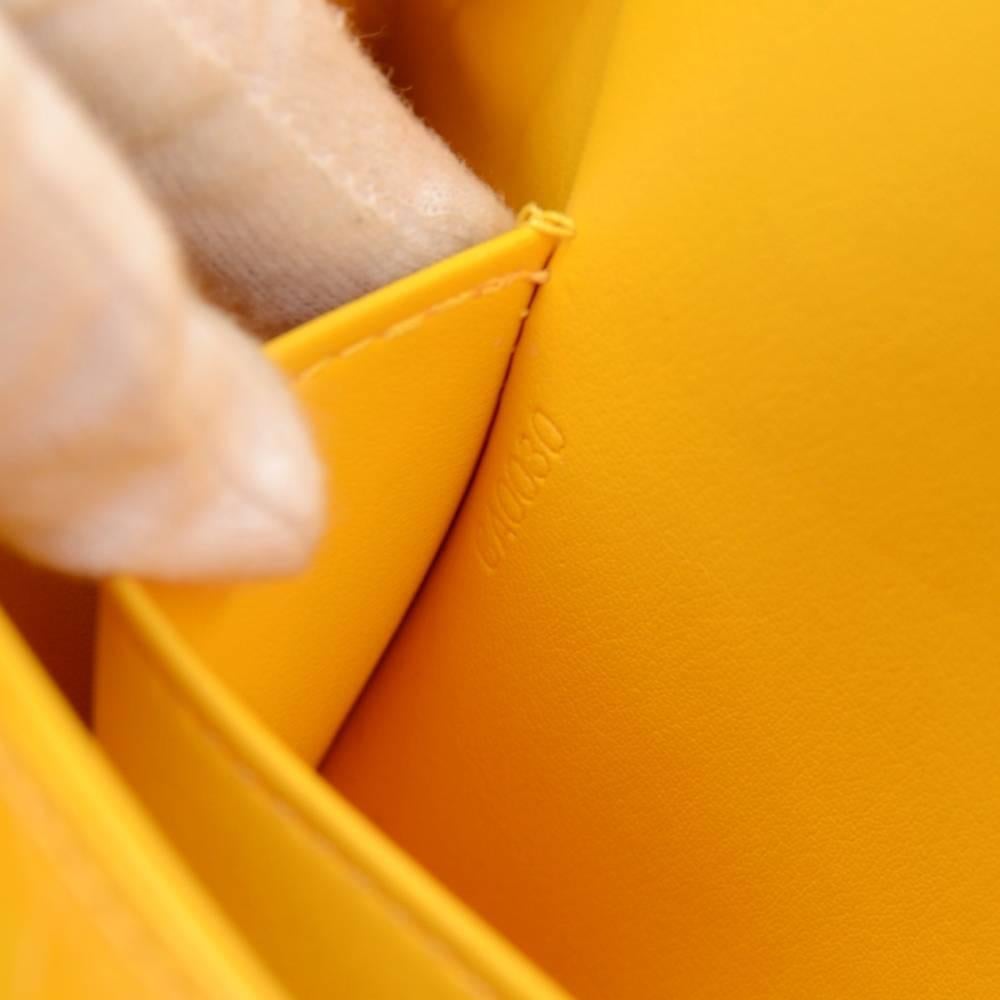 Louis Vuitton Thompson Street Yellow Vernis Leather Shoulder Bag 4