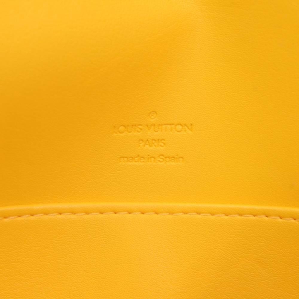 Louis Vuitton Thompson Street Yellow Vernis Leather Shoulder Bag 3