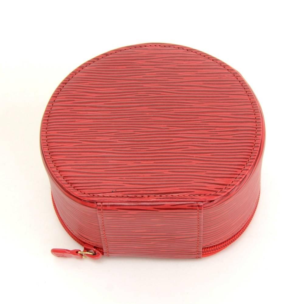 Louis Vuitton Ecrin Bijoux Red Epi Leather Large Jewelry Case 1