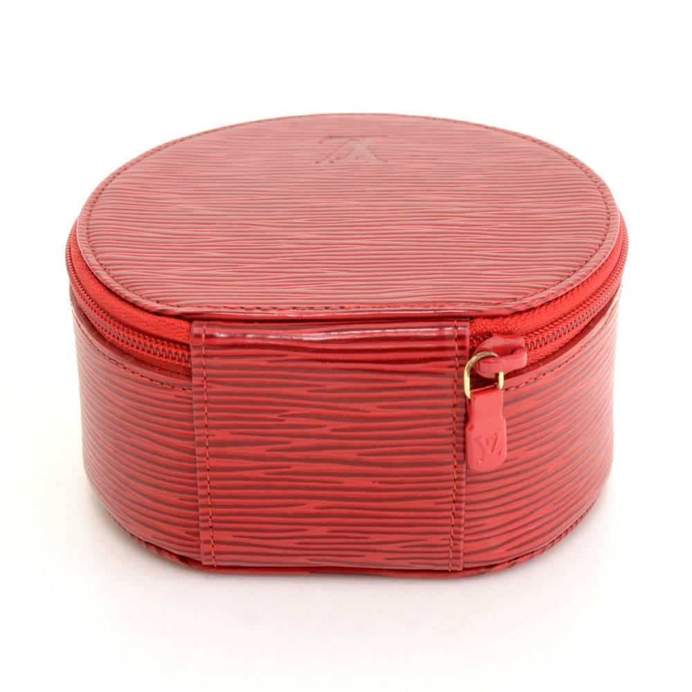 Women's Louis Vuitton Ecrin Bijoux Red Epi Leather Large Jewelry Case