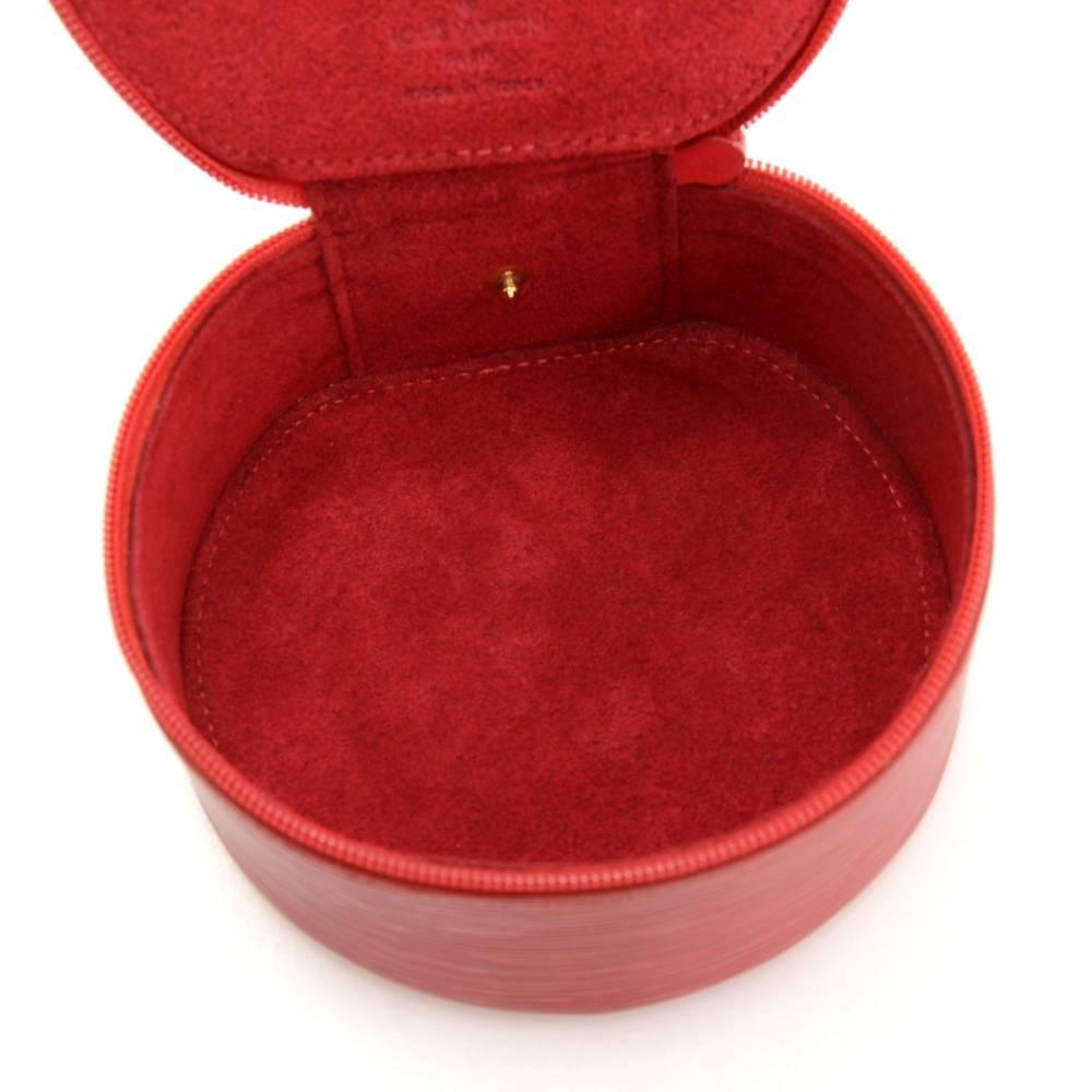 Louis Vuitton Ecrin Bijoux Red Epi Leather Large Jewelry Case 5