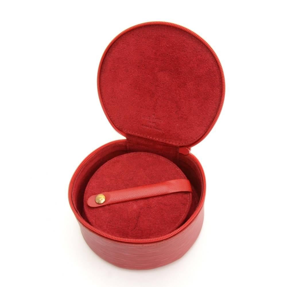 Louis Vuitton Ecrin Bijoux Red Epi Leather Large Jewelry Case 2