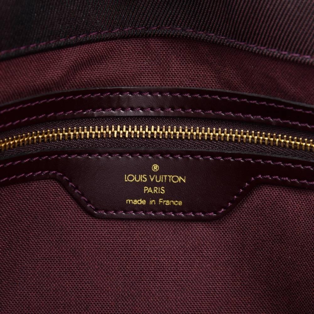 Louis Vuitton Dersou Burgundy Ardoise Taiga Leather Large Messenger Bag 3