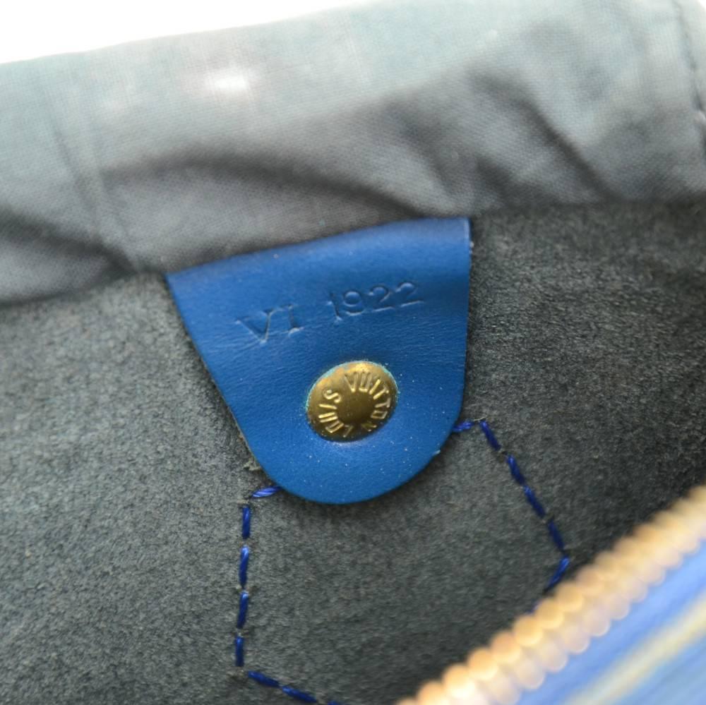 Vintage Louis Vuitton Speedy 25 Blue Epi Leather City Hand Bag 3