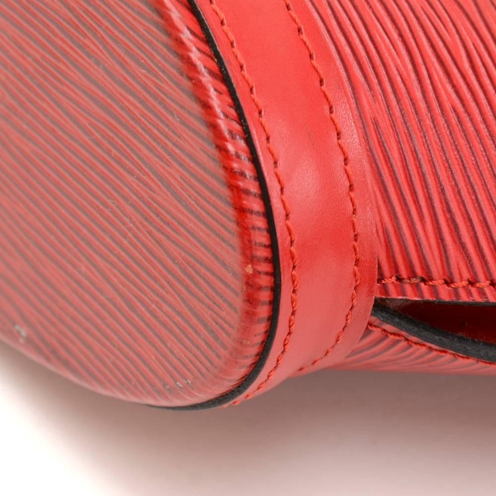 Vintage Louis Vuitton Saint Jacques PM Red Epi Leather Shoulder Bag 2