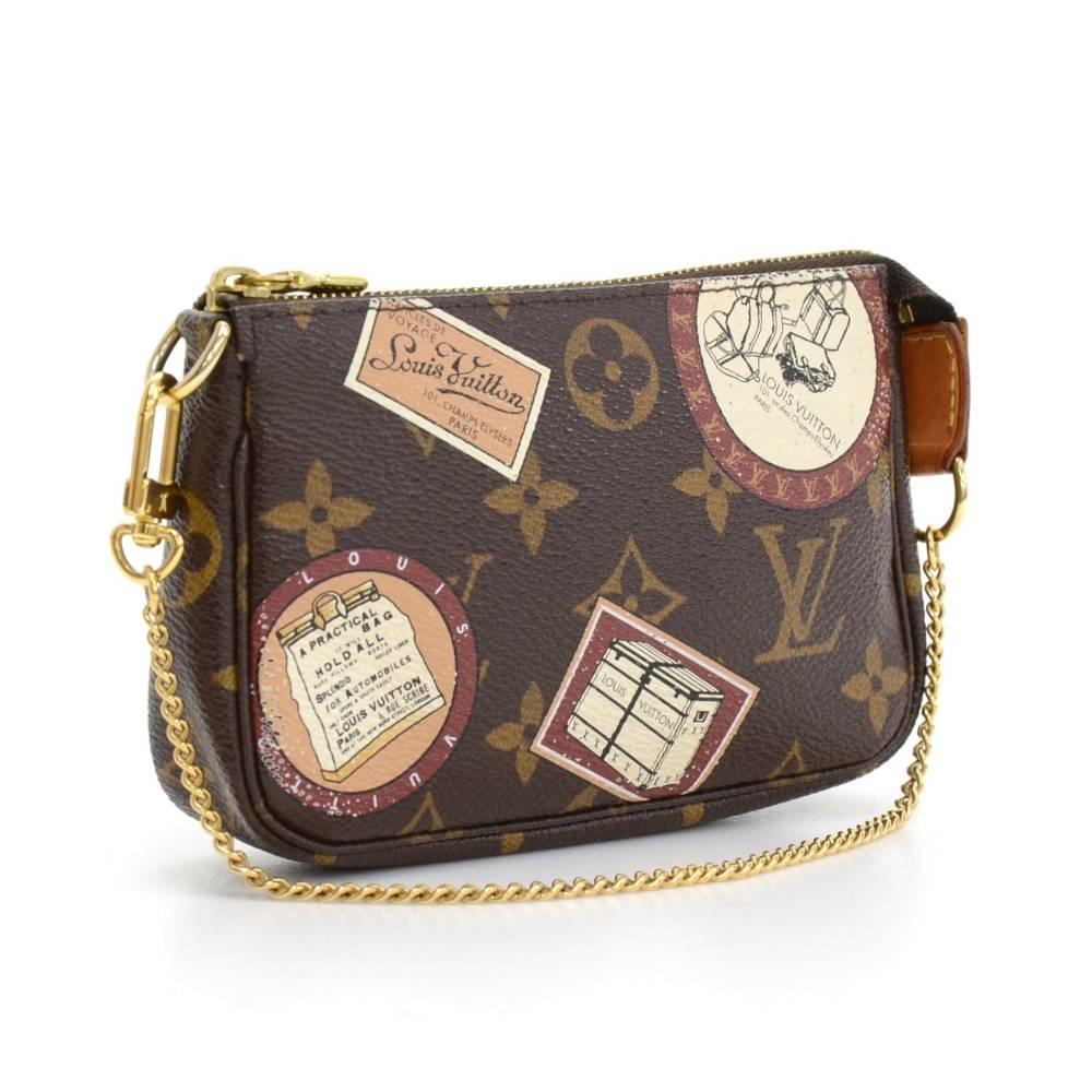 Louis Vuitton mini pouch in patch monogram canvas. Perfect for night out and parties. It can be either hand-held or linked to the D-ring found in many Louis Vuitton.

Made in: France
Serial Number: F L 1 0 7 9
Size: 6.1 x 4.1 x 1 inches or 15.5 x