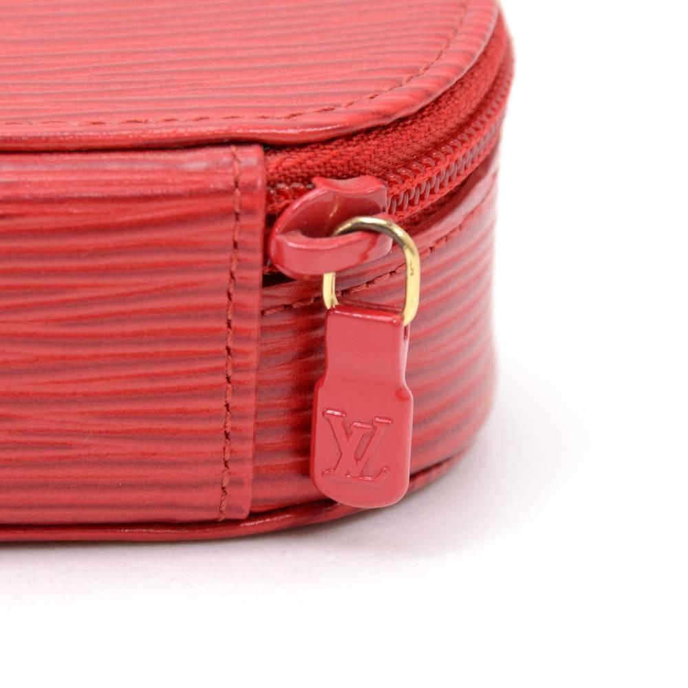 Louis Vuitton Ecrin Bijoux Red Epi Leather Mini Jewelry Case 3