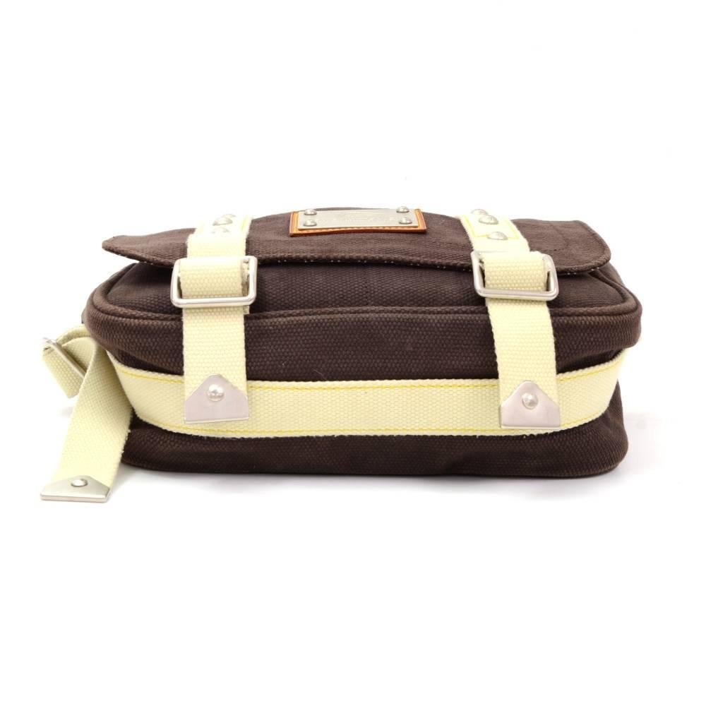 Louis Vuitton Besace PM LV Cup Chocolate Brown Antigua Canvas Shoulder Bag In Good Condition For Sale In Fukuoka, Kyushu