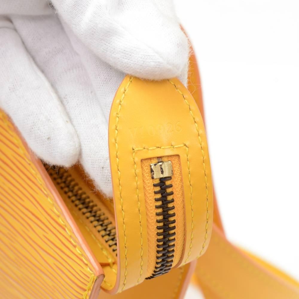 Louis Vuitton Saint Jacques PM Yellow Epi Leather Shoulder Bag 5