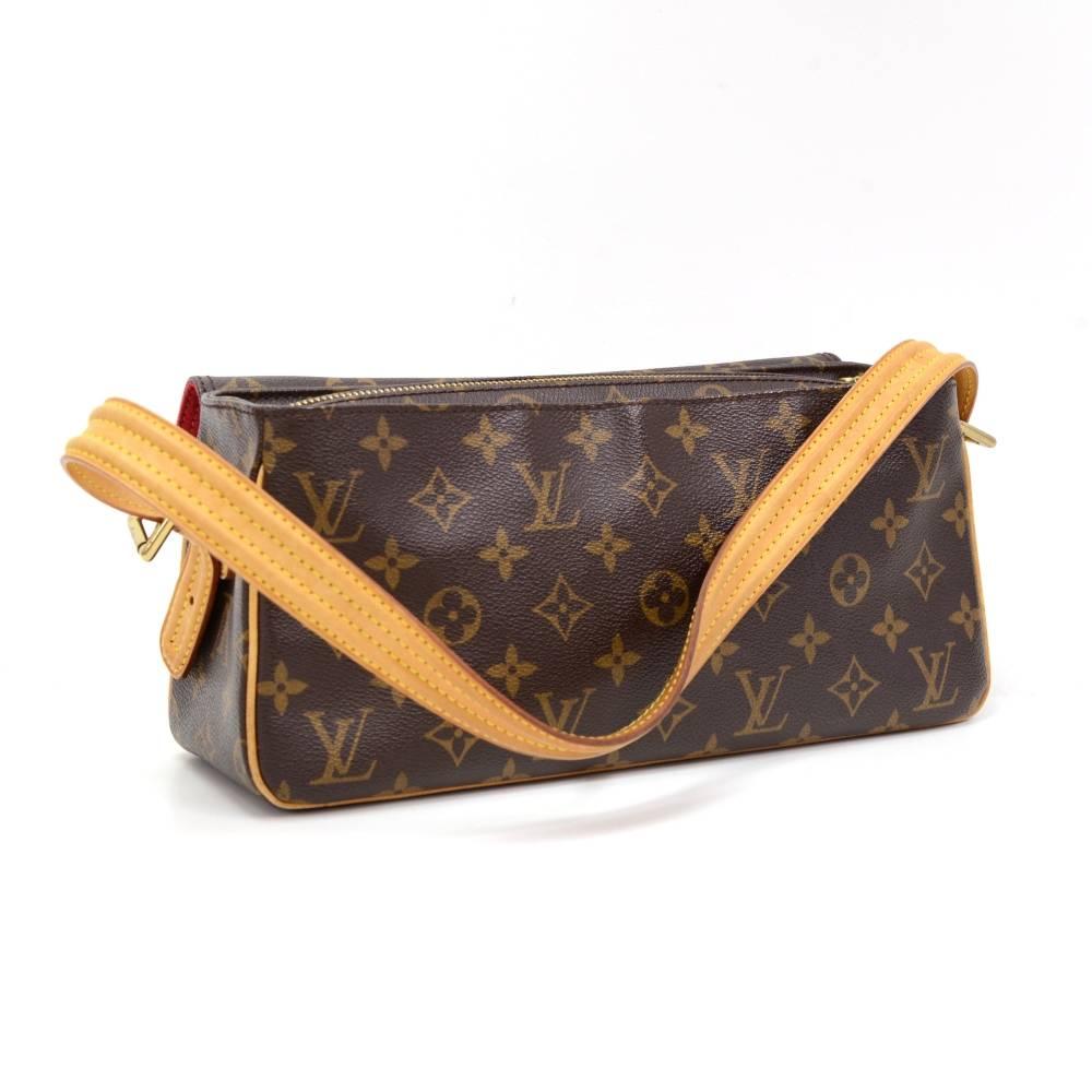 Black Louis Vuitton Viva Cite MM Monogram Canvas Shoulder Hand Bag