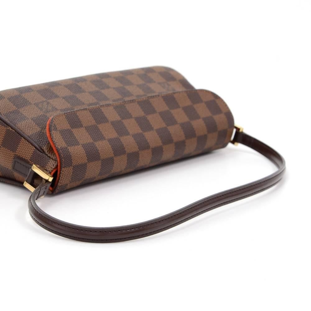 Women's Louis Vuitton Recoleta Ebene Damier Canvas Hand Bag