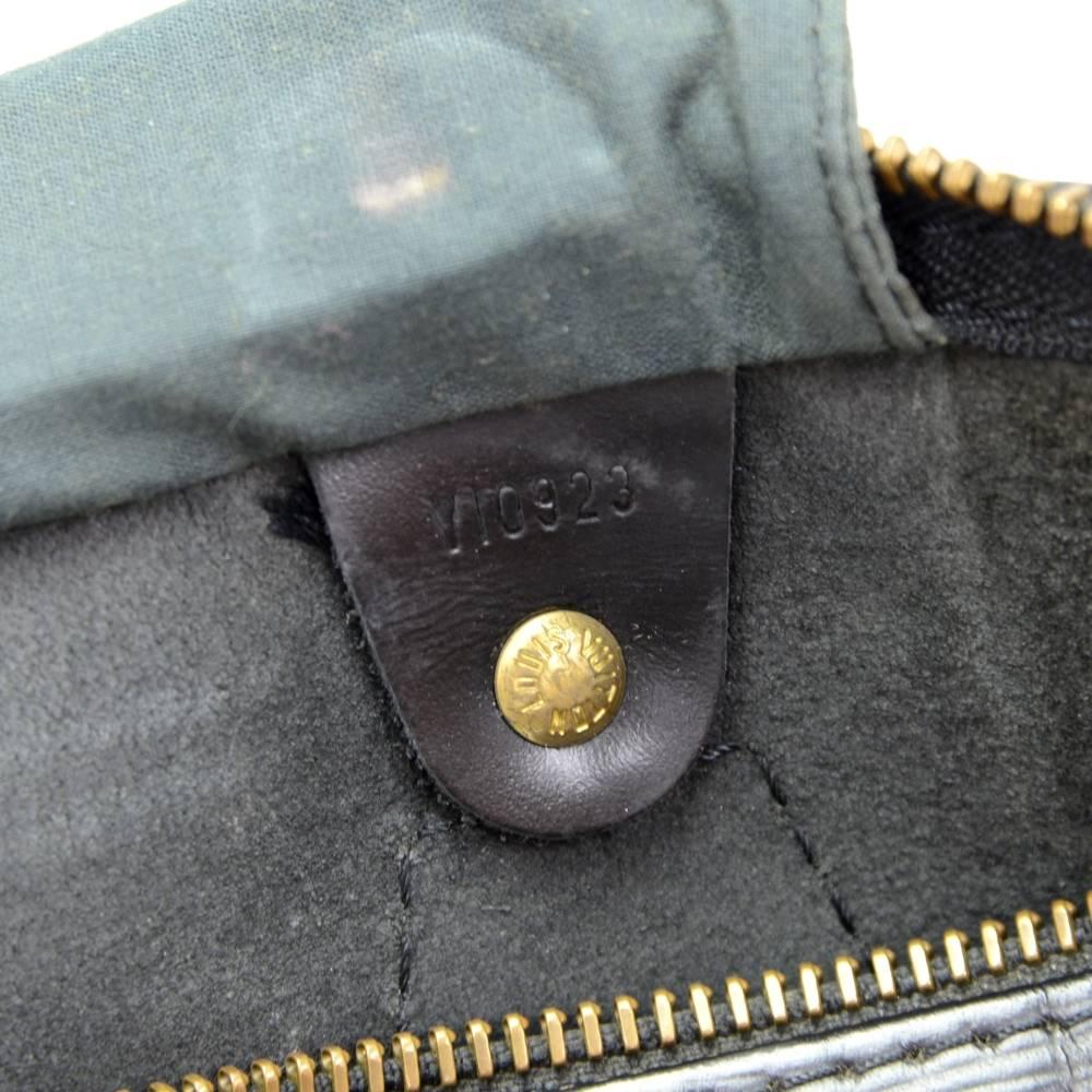 Vintage Louis Vuitton Speedy 30 Black Epi Leather City Hand Bag 5