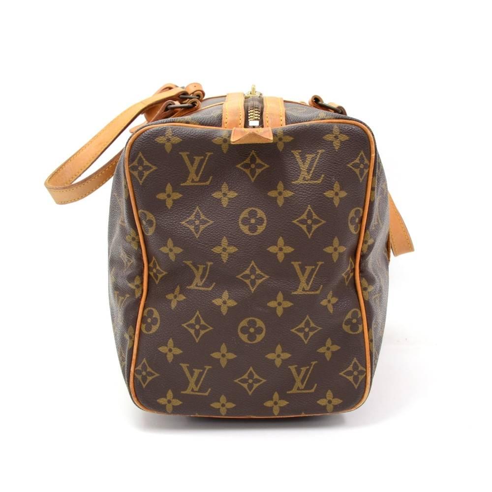 Vintage Louis Vuitton Sac Souple 35 Monogram Canvas Duffle Hand Bag 1