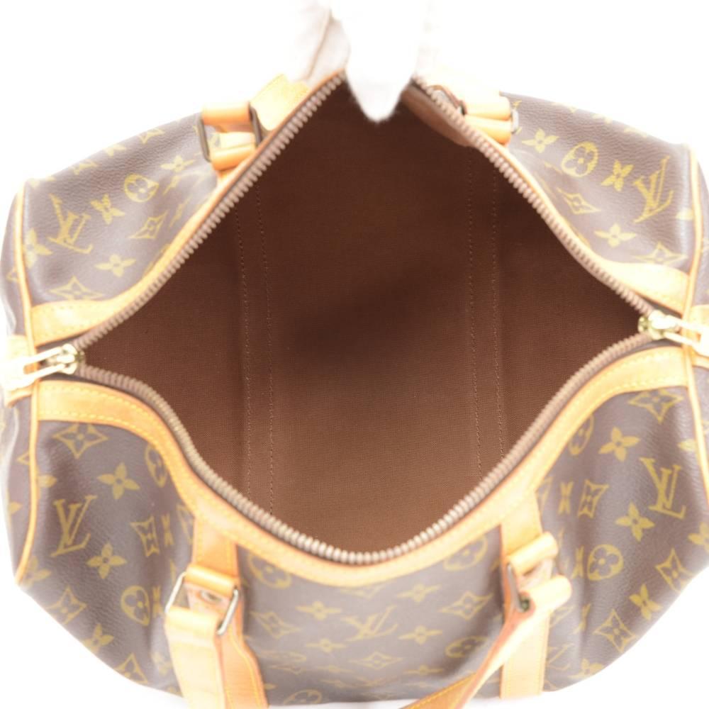 Vintage Louis Vuitton Sac Souple 35 Monogram Canvas Duffle Hand Bag 6