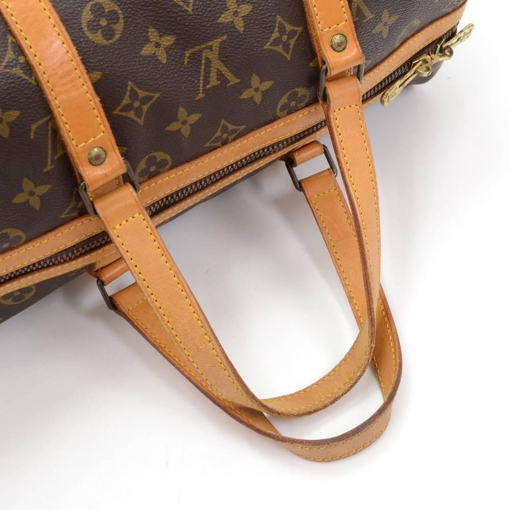 Vintage Louis Vuitton Sac Souple 35 Monogram Canvas Duffle Hand Bag 3