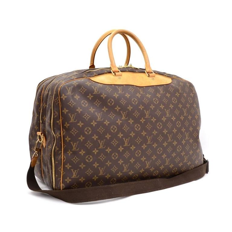 Louis Vuitton Alize 3 Poches Monogram Canvas Travel Bag + Strap at