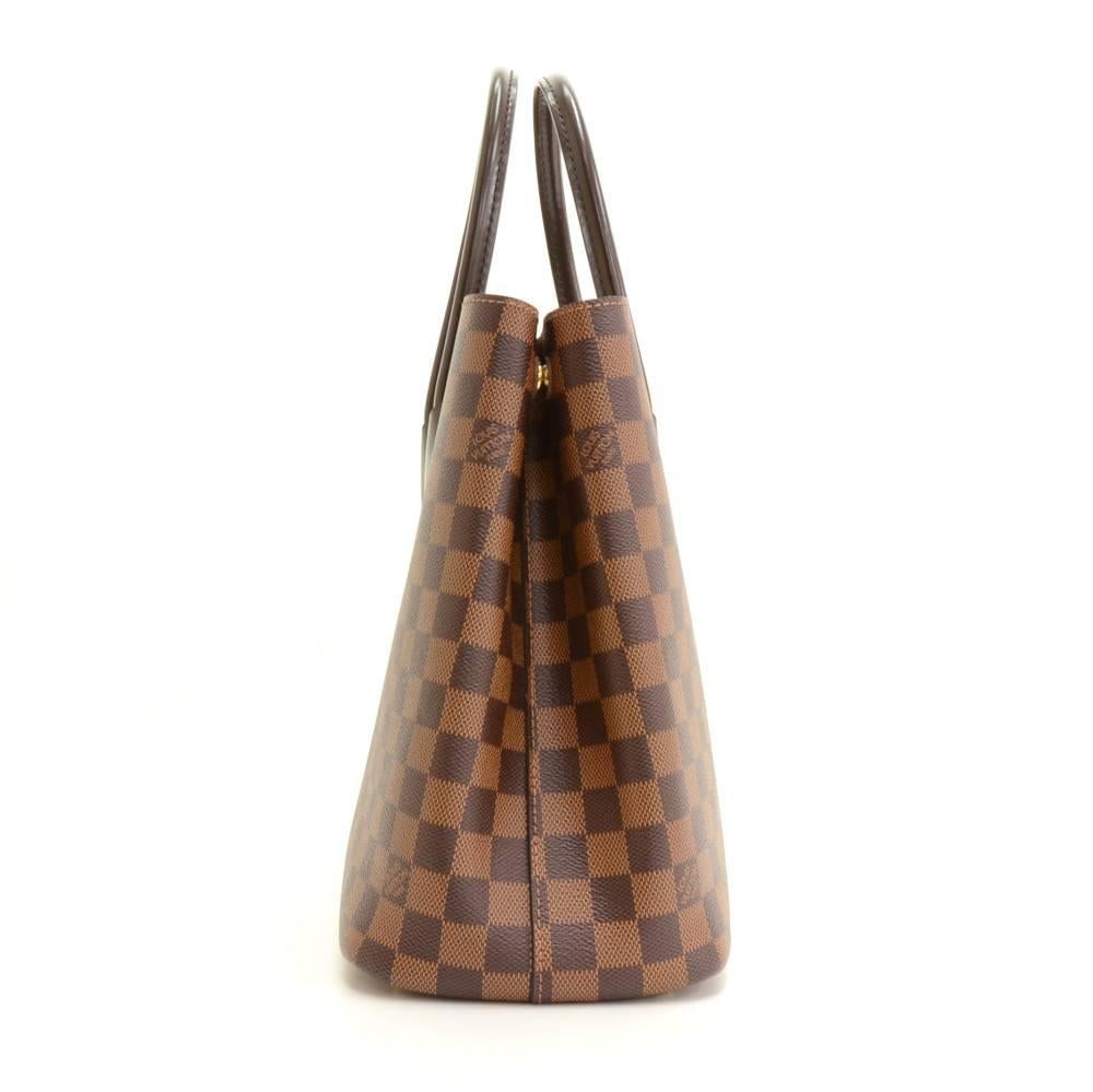 Louis Vuitton Kensington Ebene Damier Canvas 2 way Bag In Excellent Condition In Fukuoka, Kyushu