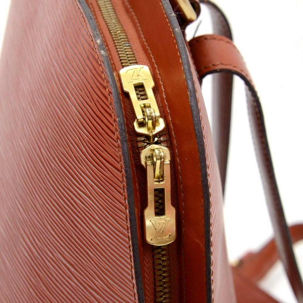 Vintage Louis Vuitton Gobelins Brown Kenyan Fawn Epi Leather Large Backpack Bag 3